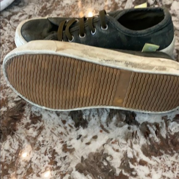 Joules Boys Green Suede Lace Up Sneaker Shoes Size 13 - Picture 4 of 5